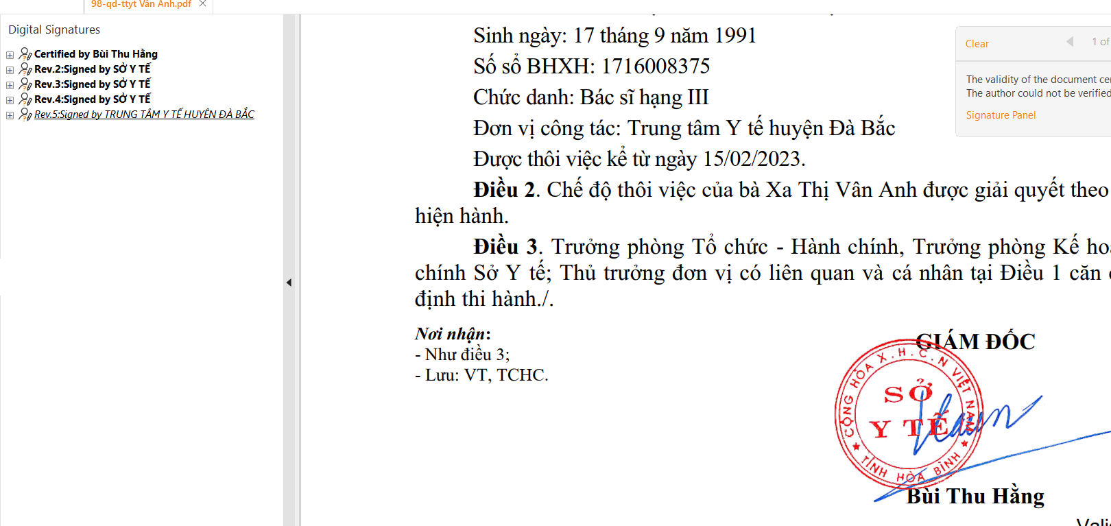 MST trên chứng thư không khớp MST đơn vị